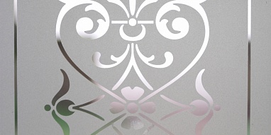 Матовое стекло с рисунком