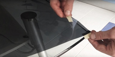 Оклейка стекол пленкой