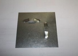 Пластина усиленная 90х90мм без сверления PL-1