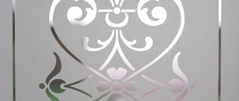 Матовое стекло с рисунком